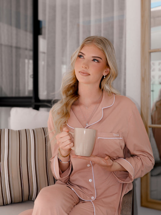 Blush - Long Sleeve Bamboo Pyjama Set - The Daydream Collection
