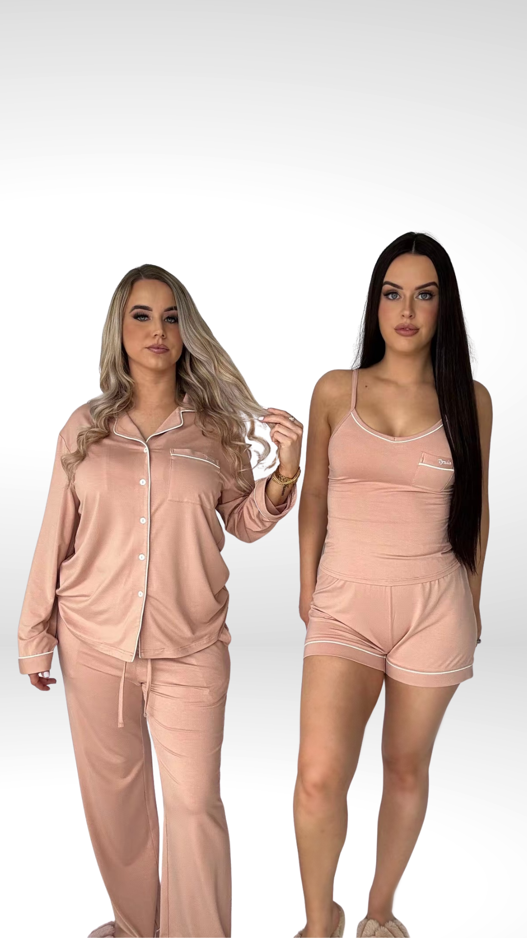 Blush - Shorts & Singlet Bamboo Pyjama Set – The Daydream Collection