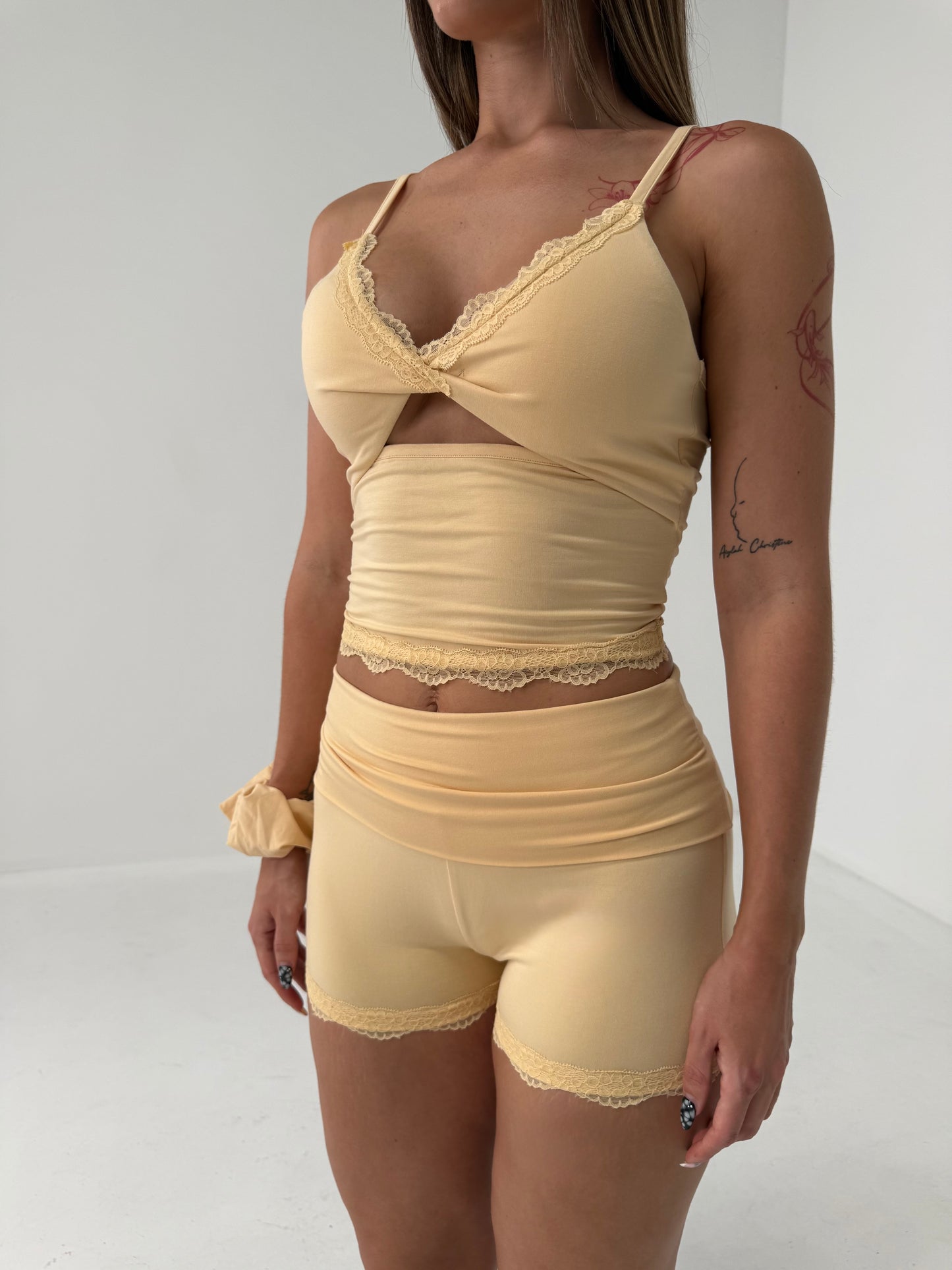 Second Skin Short Set – Lemon Yellow