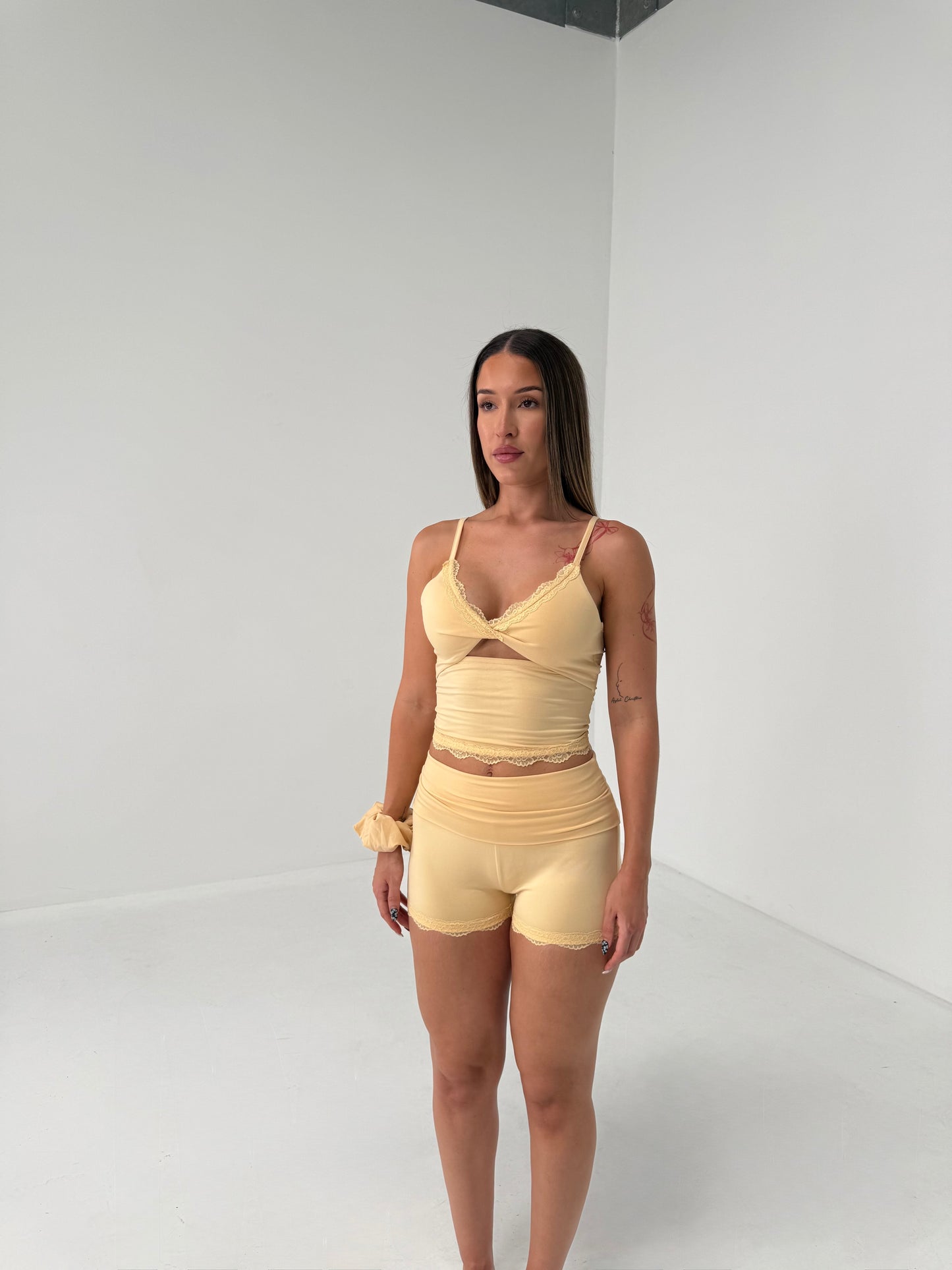 Second Skin Short Set – Lemon Yellow