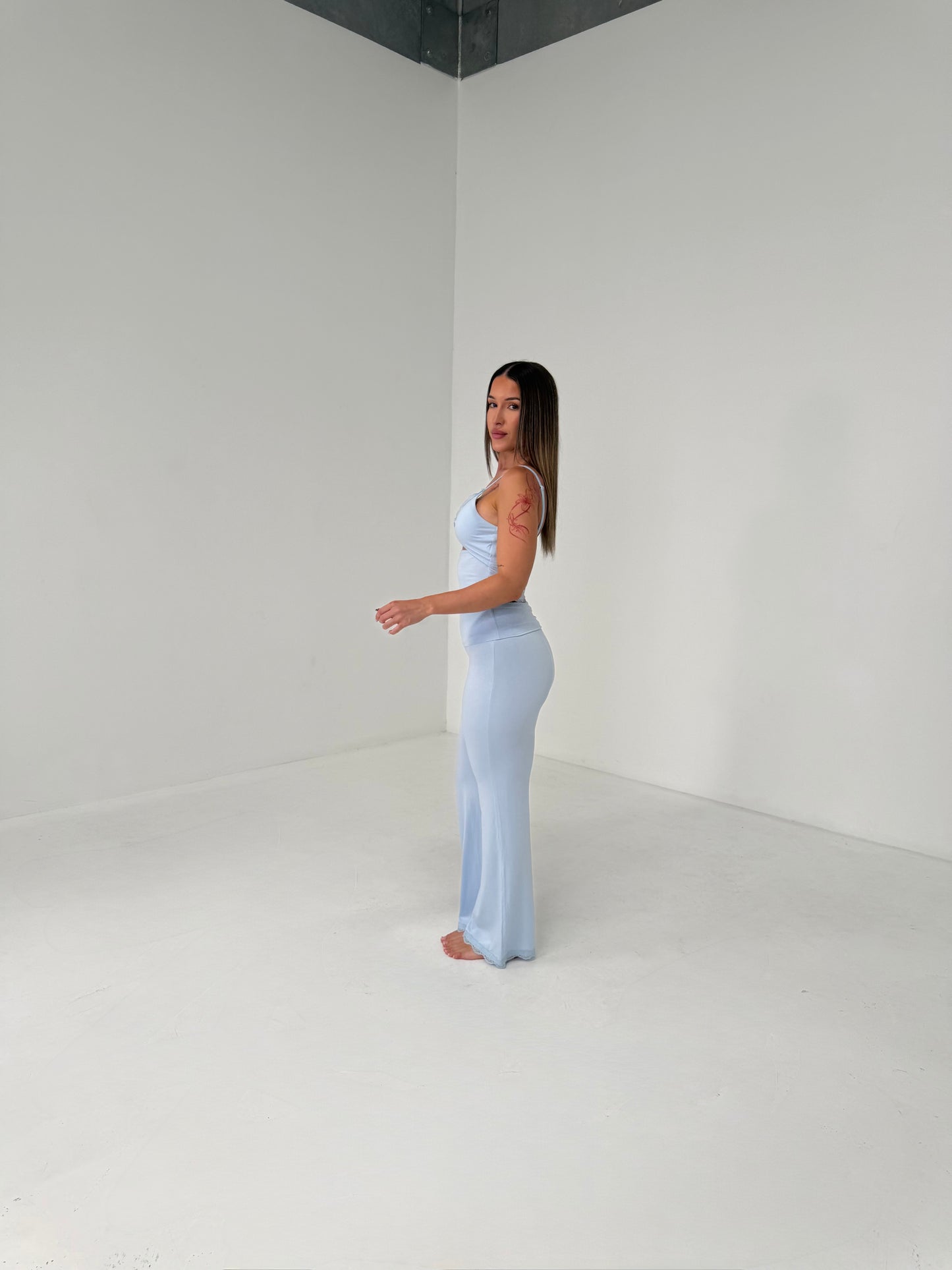 Second Skin Pants Set – Sky Blue