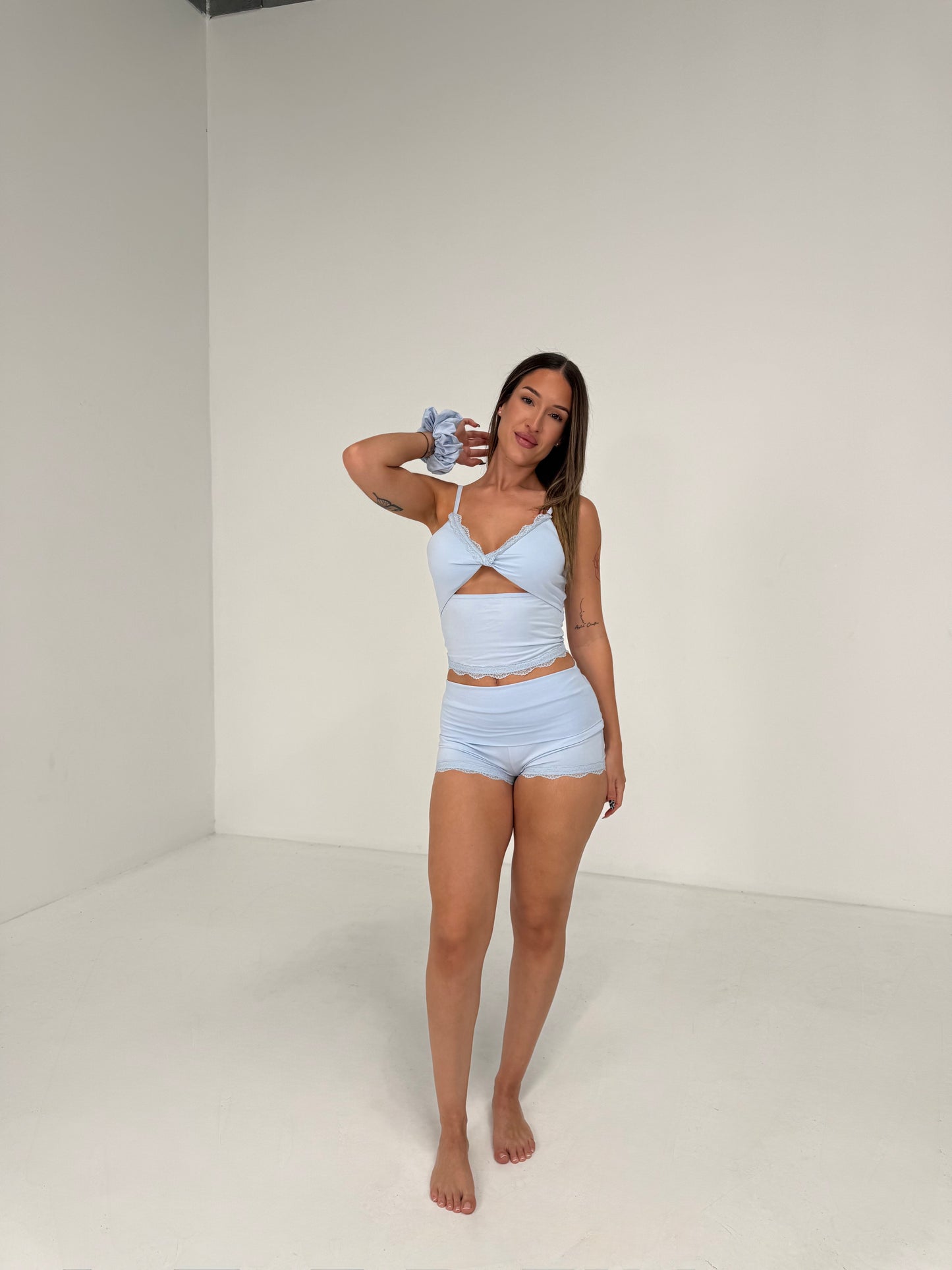 Second Skin Short Set – Sky Blue
