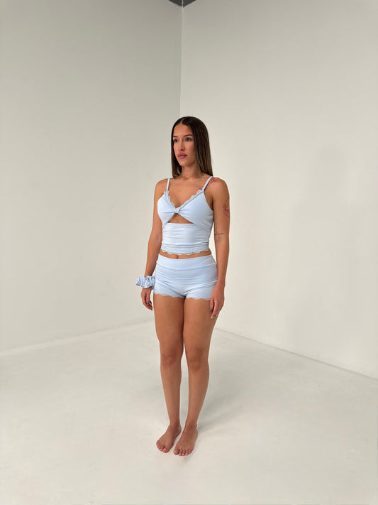 Second Skin Short Set – Sky Blue