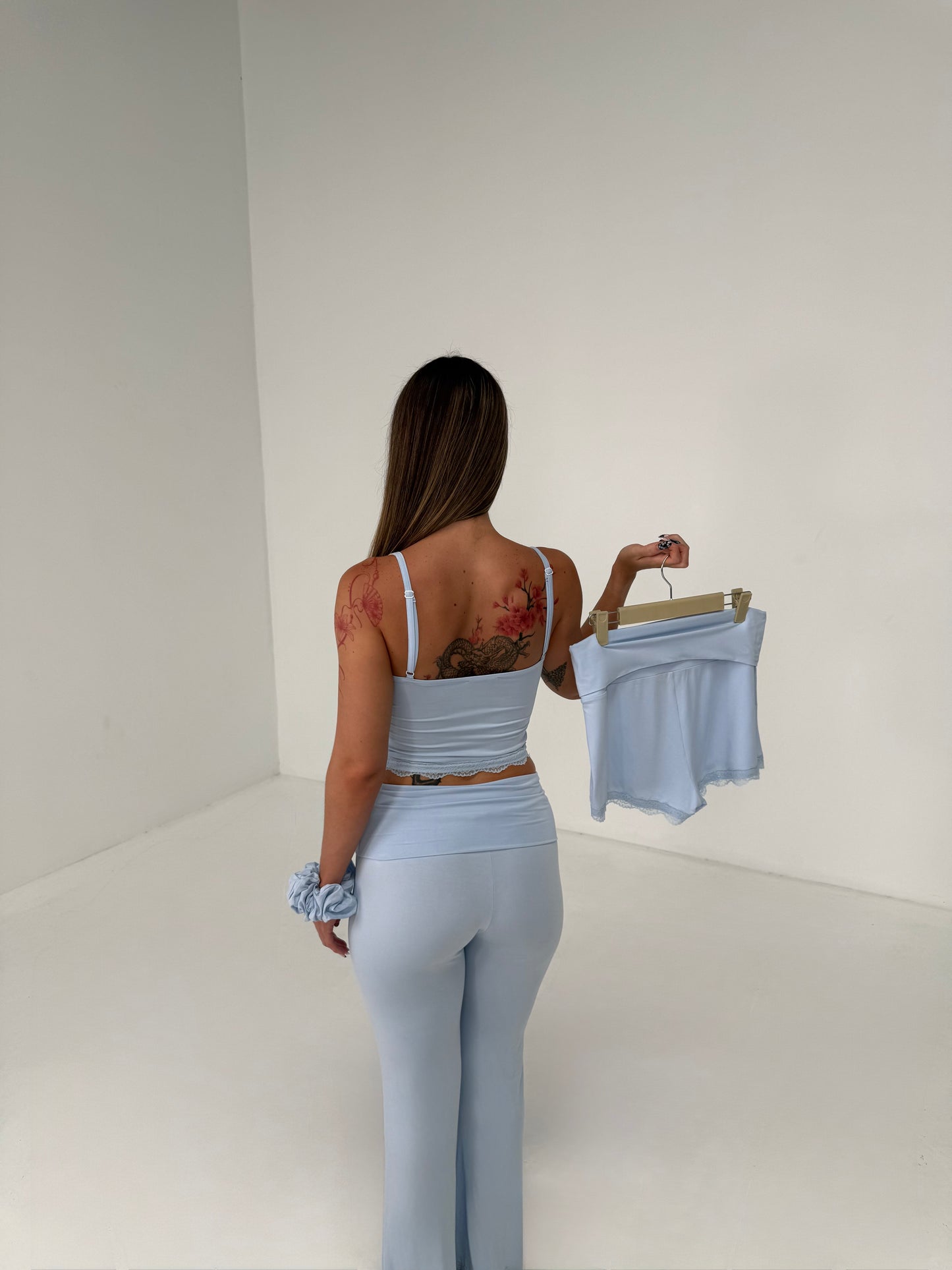 Second Skin Pants Set – Sky Blue